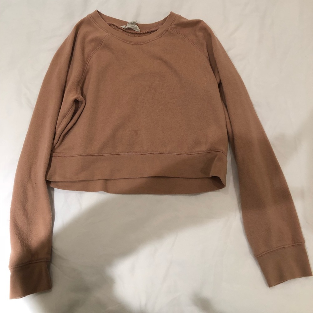 Tan cropped sweater